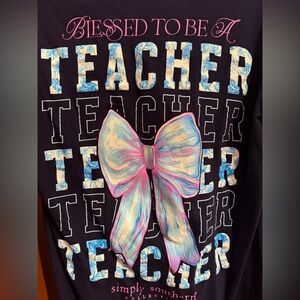 Simply Southern Teacher Bow Shirt 🎀